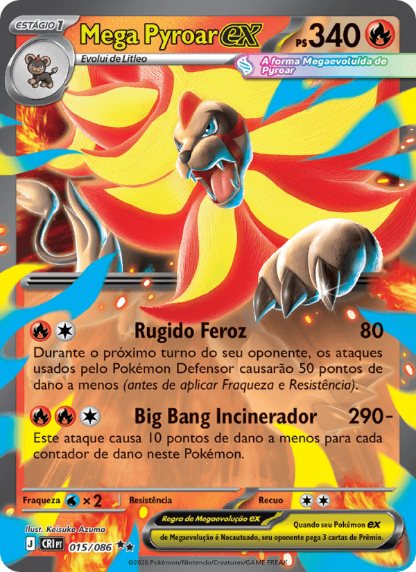 Mega Pyroar ex 015/86