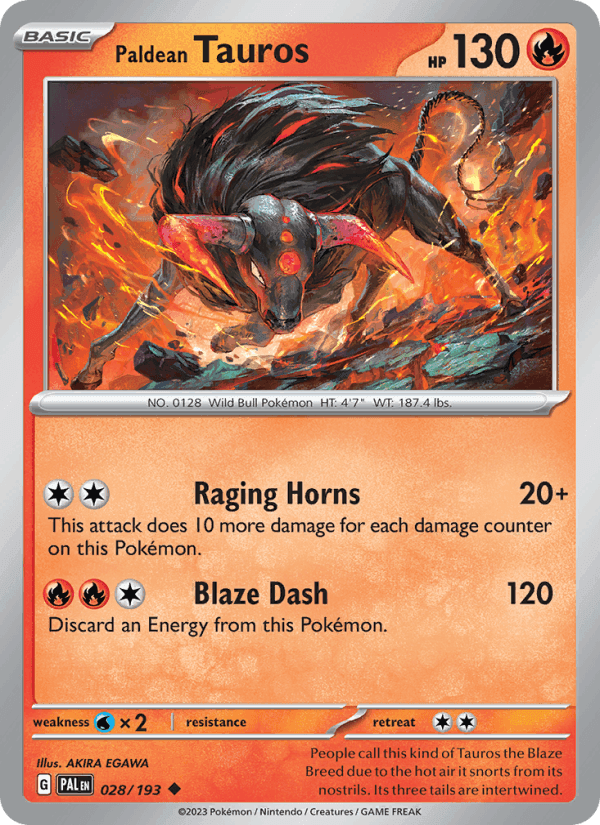 Paldean Tauros 028/193