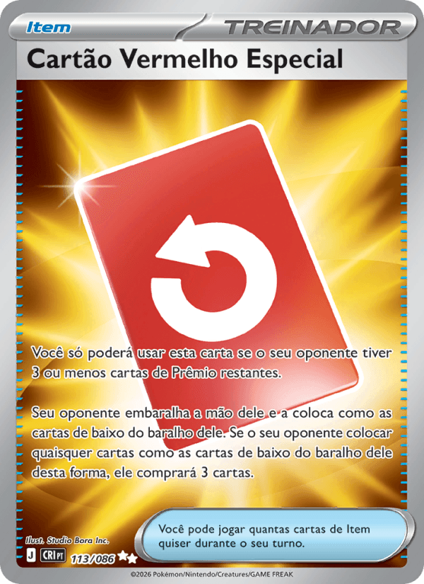 Cartão Vermelho Especial 113/86