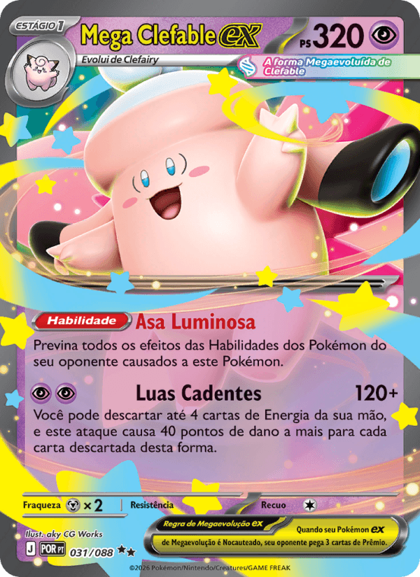 Mega Clefable ex 031/88