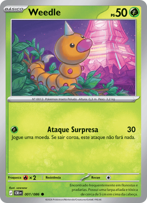 Weedle 001/86