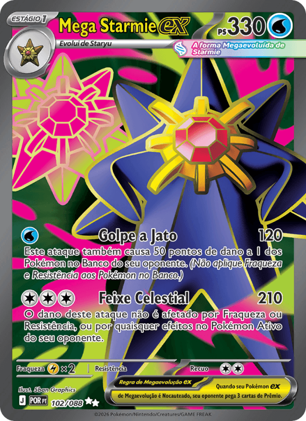 Mega Starmie ex 102/88