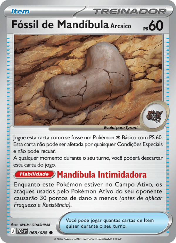 Fóssil de Mandíbula Arcaico 068/88
